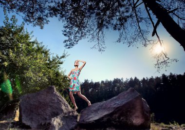  Girl on the rocks